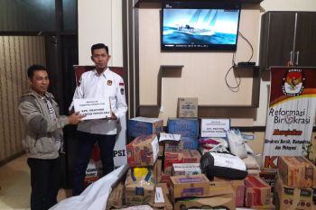 KPU Sultra Salukan Bantuan Korban Banjir di Konawe