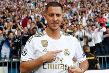 Pemain Real Madrid Hazard anggap dirinya belum jadi seorang "galactico"
