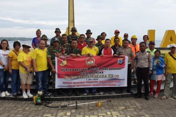 Polres Minsel gelar kerja bakti jelang Hari Bhayangkara