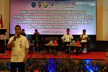 Hari Antinarkoba, BNNP Sultra gelar diskusi