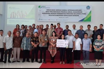 BPJSTK Edukasi Jaminan Sosial Pekerja Sosial Keagamaan Perbatasan Sulut