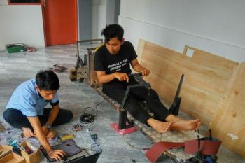 Mahasiswa Unand ciptakan prototipe penghalang kendaraan kelebihan muatan beroperasi