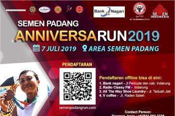 Peringati HUT pengambilalihan ke-61, Semen Padang gelar Fun Run
