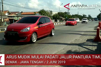 Video - Jalur Pantura Timur Demak-Kudus mulai ramai pemudik