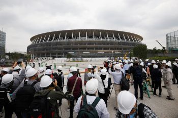Pembangunan stadion utama Olimpiade Tokyo 2020 rampung