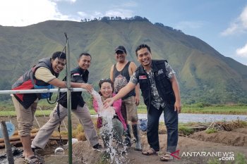 ACT-PWJ Jepang membangun pipanisasi air di Sembalun Lombok