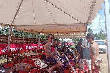 Sehari jelang MXGP, Kota Palembang diguyur hujan