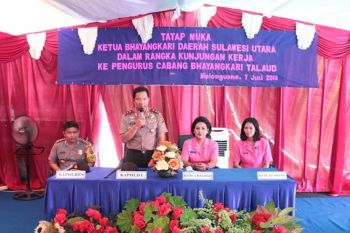 Kapolda Sulut apresiasi dukungan Bhayangkari bagi personel Polres Talaud