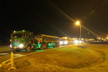 Polisi kawal mobilisasi alat pengeboran gas proyek JTB di Bojonegoro
