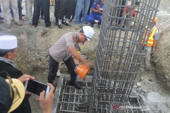Polda Sulteng bangun kembali Mako Polair setelah diterjang tsunami