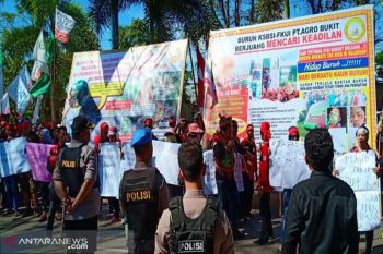 Buruh sawit demo tuntut keadilan