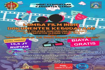 Dinas Kebudayaan Sleman menggelar lomba film indie untuk SMA