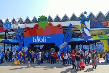 Suasana Istora semarak jelang derbi Indonesia