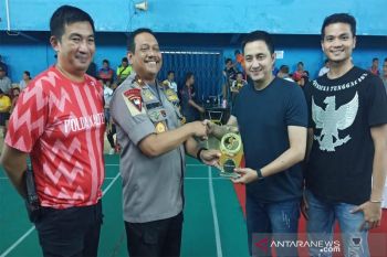Sebanyak 146 pebulu tangkis bersaing di turnamen kapolda cup open 2019