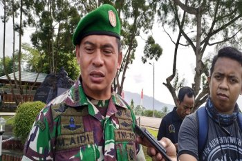 Pembangunan jembatan Yuguru di Nduga kembali dilanjutkan