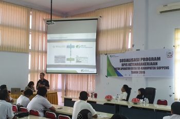 BPJS Ketenagakerjaan edukasi aparat desa Kabupaten Soppeng