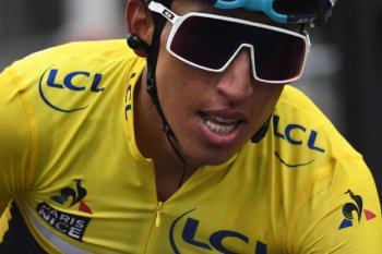 Reaksi Bernal setelah juarai Tour de France 2019