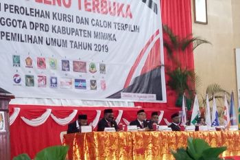 KPU Mimika tetapkan 35 caleg terpilih