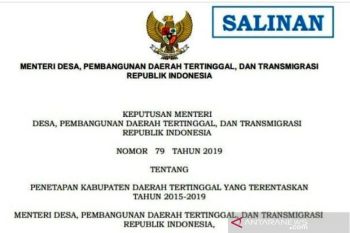 Solok Selatan dan Pasaman Barat bukan lagi daerah tertinggal