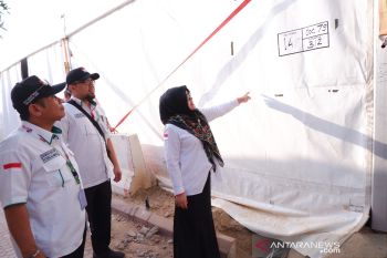 Kesiapan tenda untuk jamaah haji  di Arafah-Mina sudah 70 persen