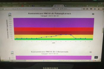 Kualitas udara Palangka Raya kembali sehat pada sore hari