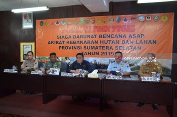 Gubernur Sumsel tinjau Posko pencegahan Karhutla