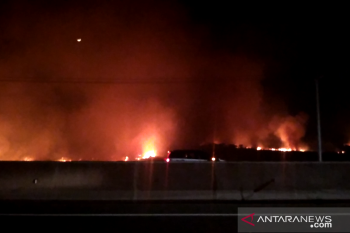 Arus  kendaraan Tol Palindra tidak terganggu kebakaran lahan