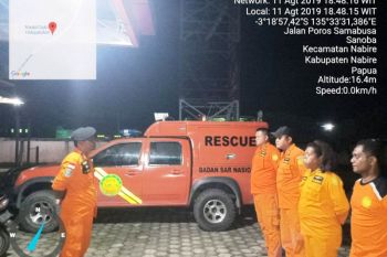 Basarnas gelar operasi pencarian korban tenggelam di pemandian Bihewa Lagari Nabire