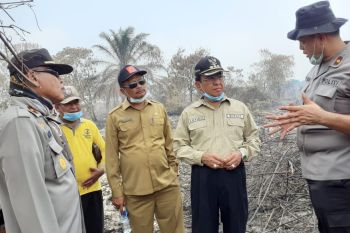 Terjun langsung tinjau lokasi Karhutla di Kempas, ini pesan Bupati Wardan