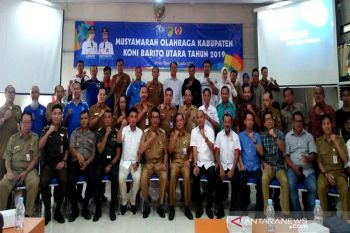 H Ronny terpilih aklamasi jadi Ketua KONI Barito Utara