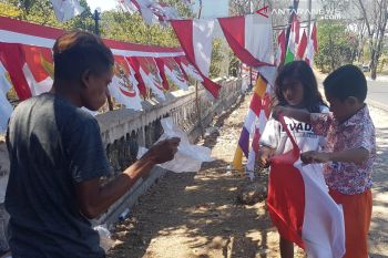 Omset penjualan bendera merah putih meningkat