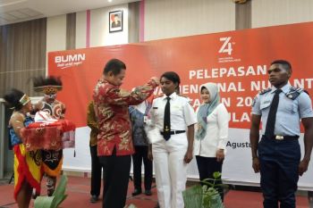 Rombongan SMN Papua berangkat ke Makassar
