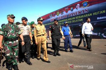 Apel gelar pasukan siagar karthutla di Sulsel