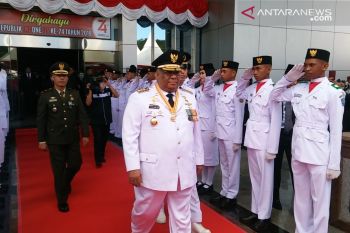 Gubernur Sultra memimpin upacara detik-detik proklamasi Kemerdekaan RI