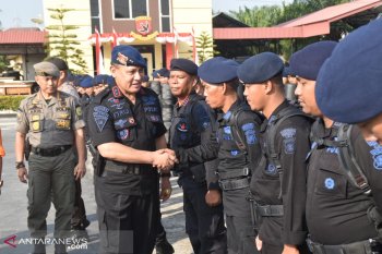 Polda Sumsel turunkan personel Brimob tanggulangi karhutla