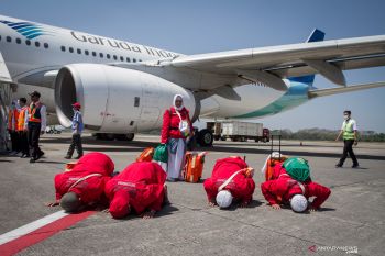 10.040 haji Jateng dan DIY telah kembali ke daerah asal