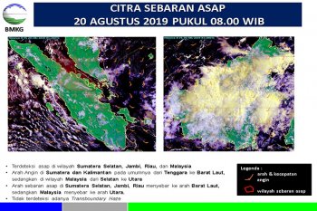 BMKG: Pekanbaru diselimuti asap, sebagian kiriman dari Sumsel