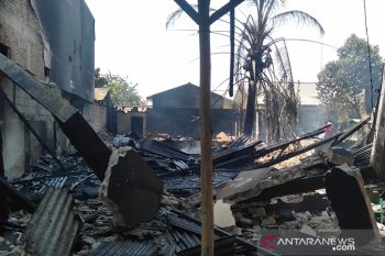 Ruko di Pangkalbalam Ludes dilalap si  jago merah