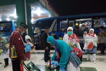 Pemulangan jamaah haji Sumsel berakhir pada kloter 19