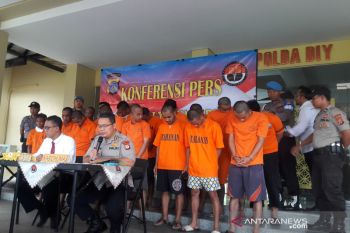 Polda DIY ringkus 20 pelaku pencurian dengan kekerasan