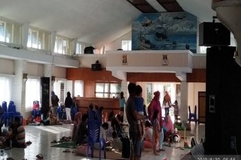 Pengungsi di Pangkalan Militer Kota Jayapura mulai kembali ke rumah masing masing