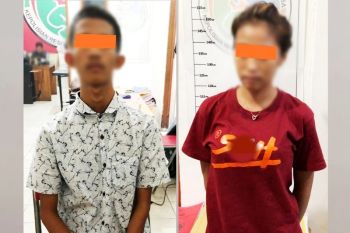 Pria dan wanita ini ditangkap di salah satu hotel di Sampit