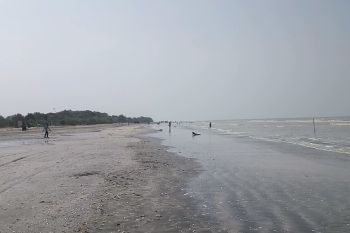 Pantai Mutiara Baru Lampung Timur ramai dikunjungi