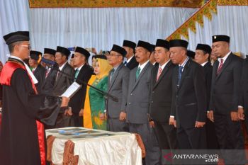 40 anggota DPRD terpilih Parigi Moutong diambil sumpah