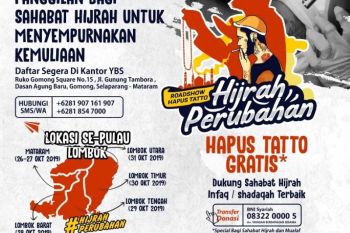 Menjadi viral kegiatan hapus tato gratis digelar di "Pulau Seribu Masjid" Lombok