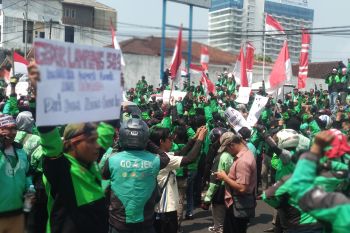 Gojek Lampung didemo ribuan pengendara mitra