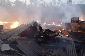 Api ludeskan 11 rumah di Kecamatan Kaliawi