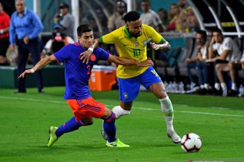 Brazil diimbangi Kolombia 2-2 di laga uji coba