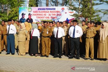 Bupati ajak warga Gowa budayakan olahraga di Haornas ke-36