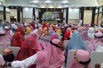 Jamaah haji kloter 32 asal Kabupaten Maros dan Takalar tiba di Makassar